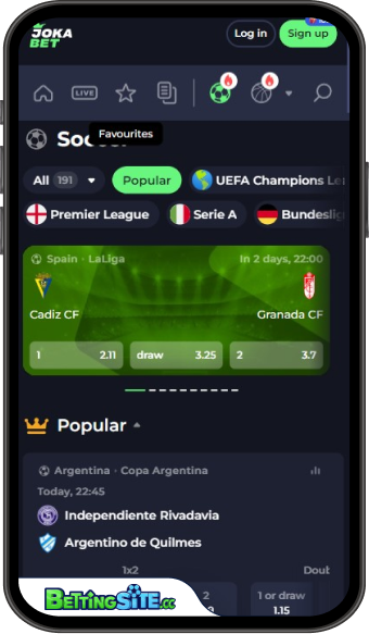 JokaBet mobile app