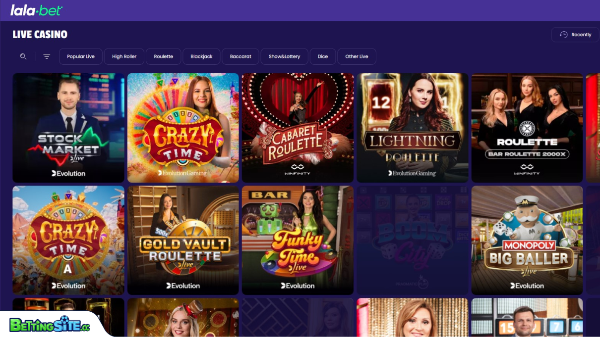 LalaBet live casino