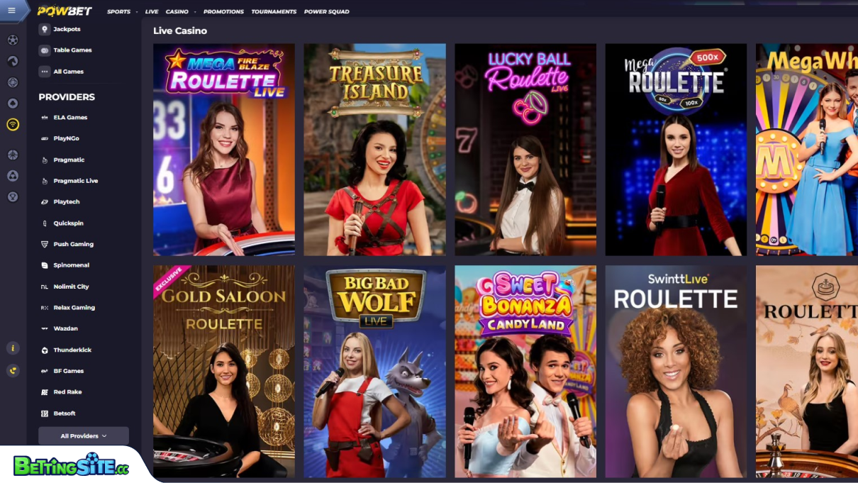 powbet live casino