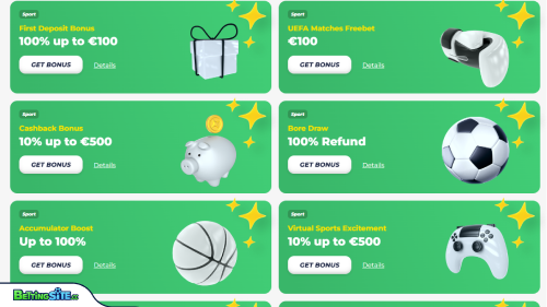 GreatWin sports bonuses