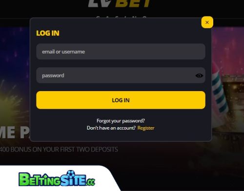 LVBet betting login