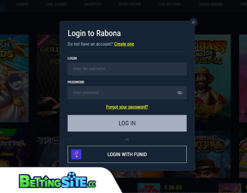 Rabona betting login