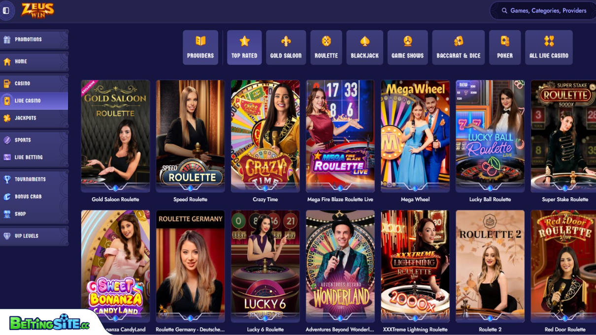 ZeusWin live casino