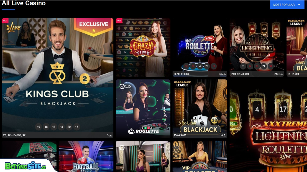 Pribet live casino