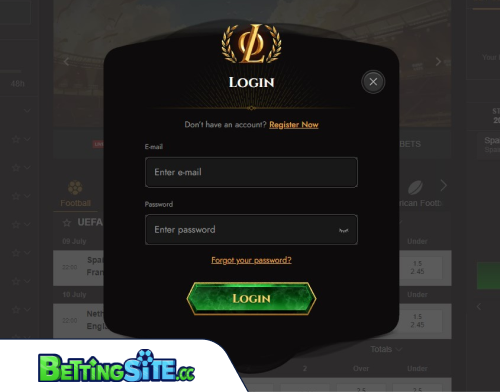 Legiano betting login