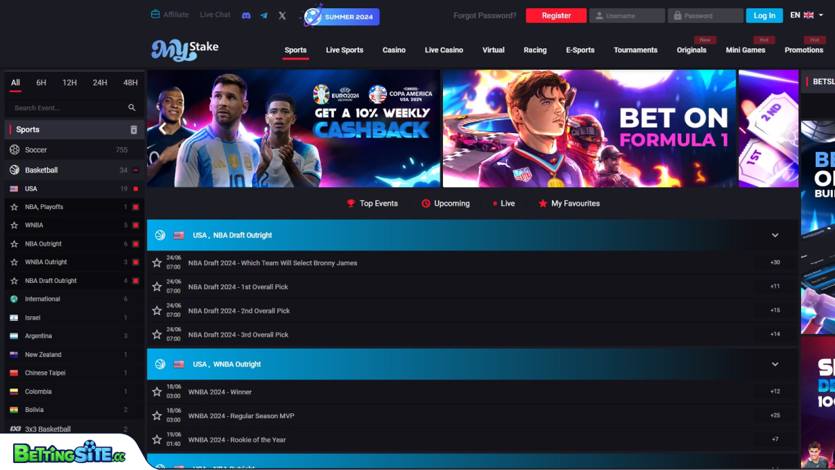 MyStake esports betting