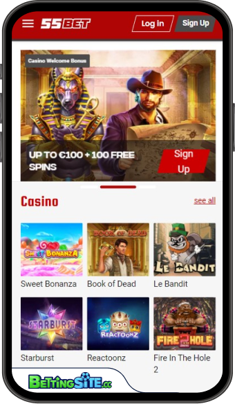 55BET mobile app