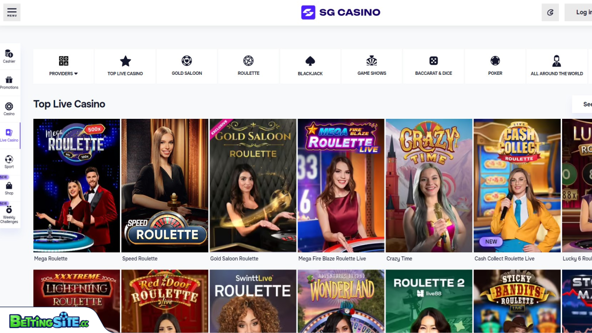 SG live casino