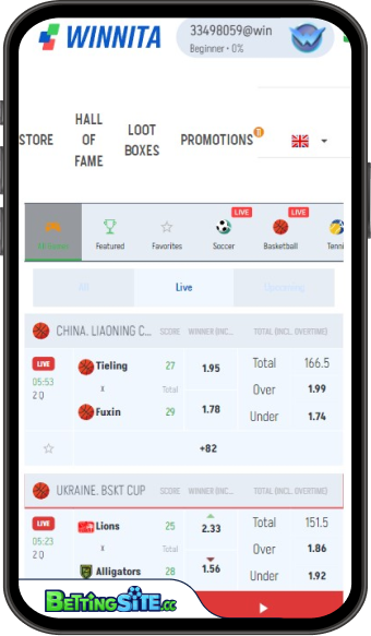 Winnita mobile app