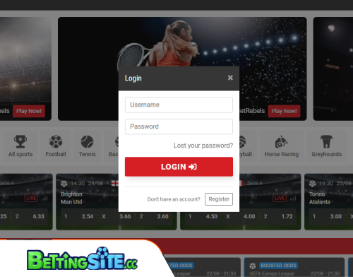 BetRebels betting login