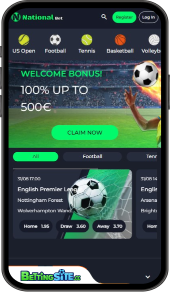 NationalBet mobile app