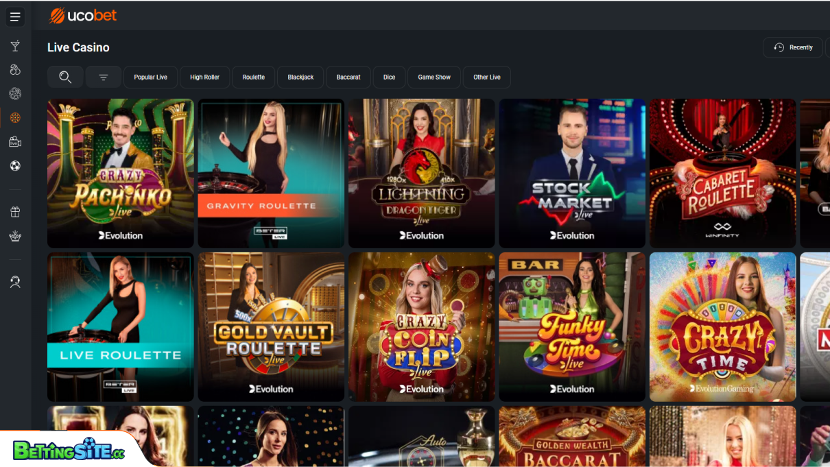 UcoBet live casino