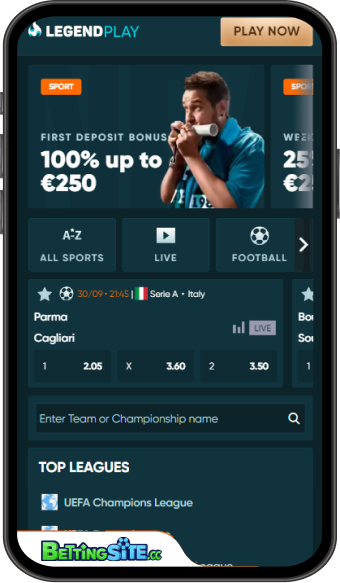 LegendPlay mobile app