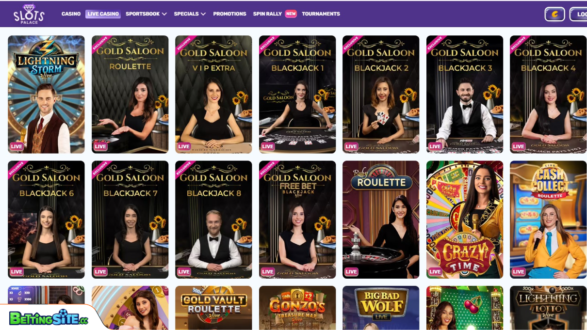 SlotsPalace live casino