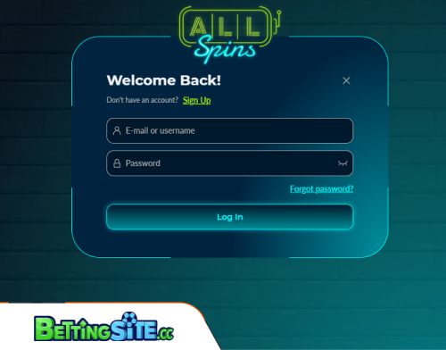 AllSpins betting login