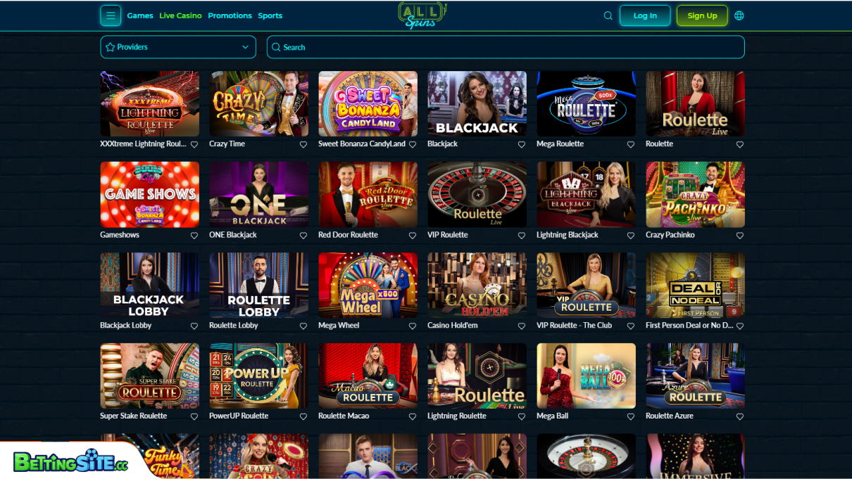 AllSpins live casino