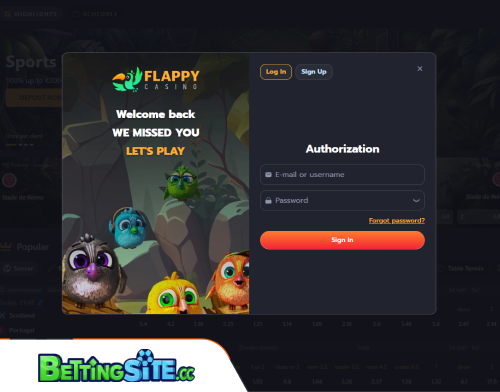 Flappy betting login