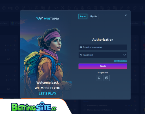 Wintopia betting login