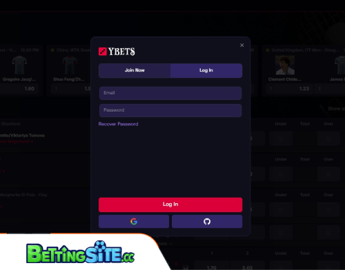 Ybets betting login