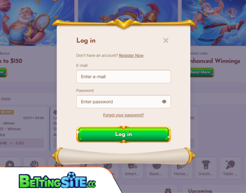 BetHall betting login