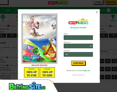 Betsamigo betting login