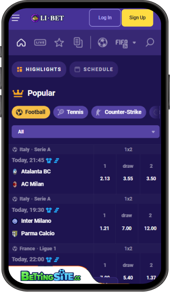 Li Bet mobile app