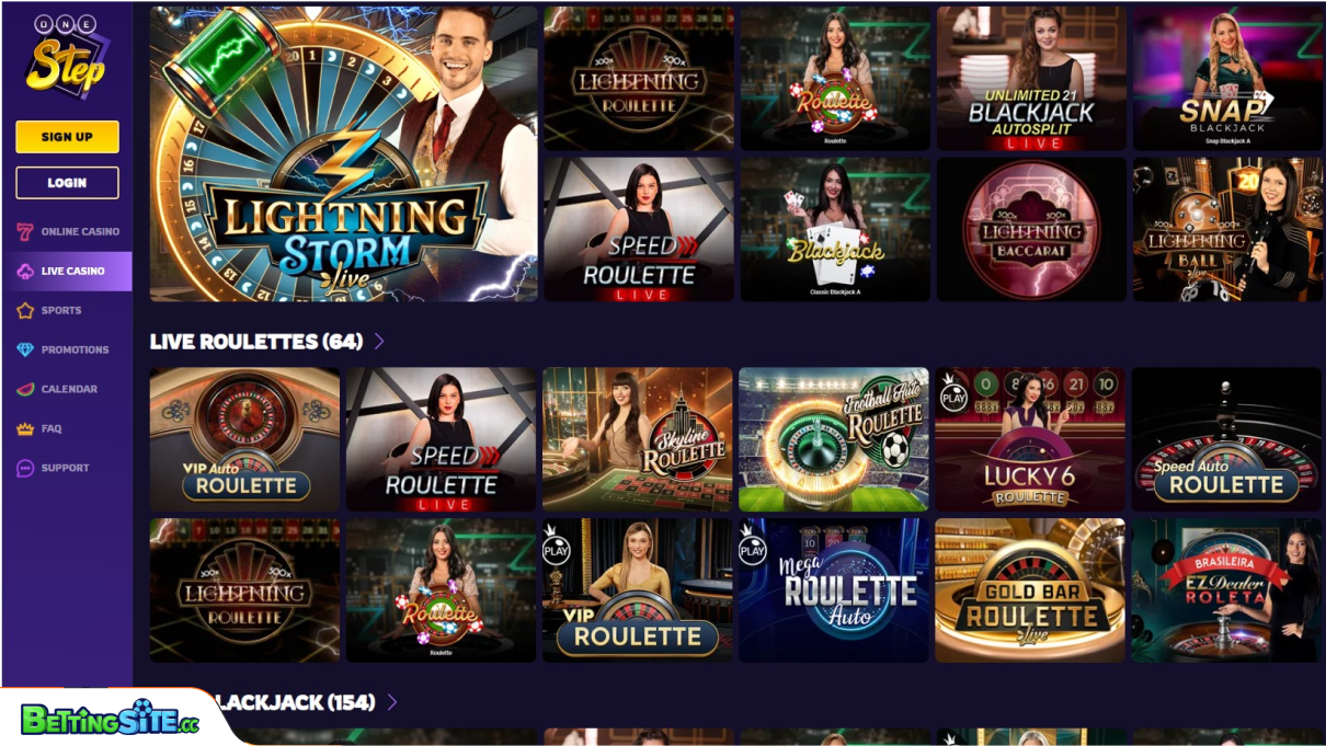 OneStep live casino