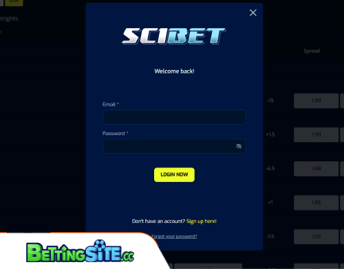 Scibet betting login