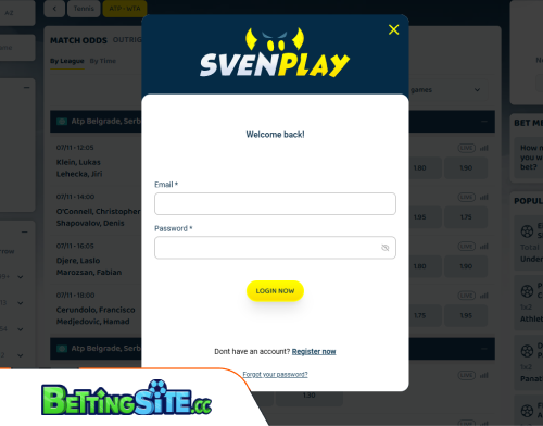 SvenPlay betting login