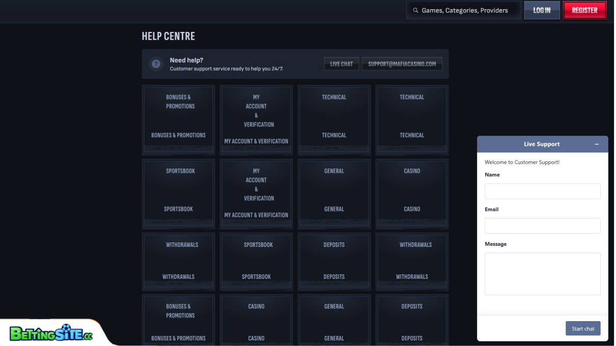 Mafia customer support