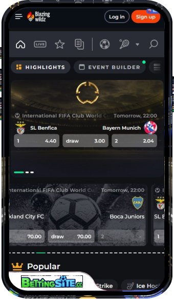 BlazingWildz mobiele app