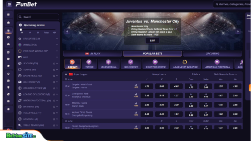 FunBet sports section