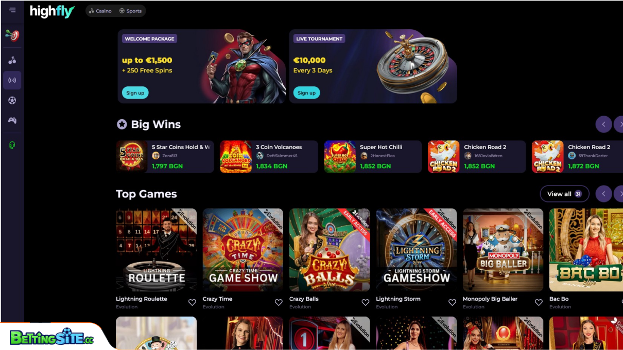 HighFlyBet live casino