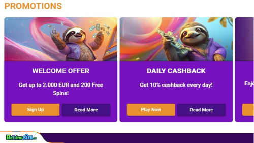 Partyspins bonuses