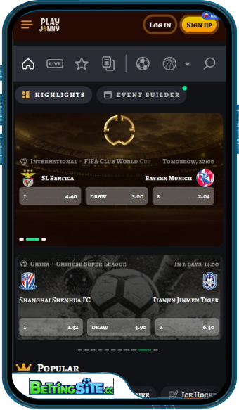 PlayJonny mobile app