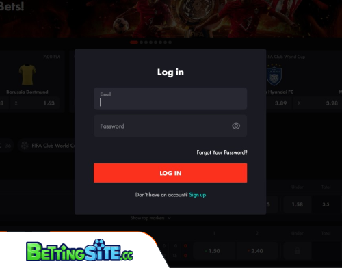 RoosterBet login
