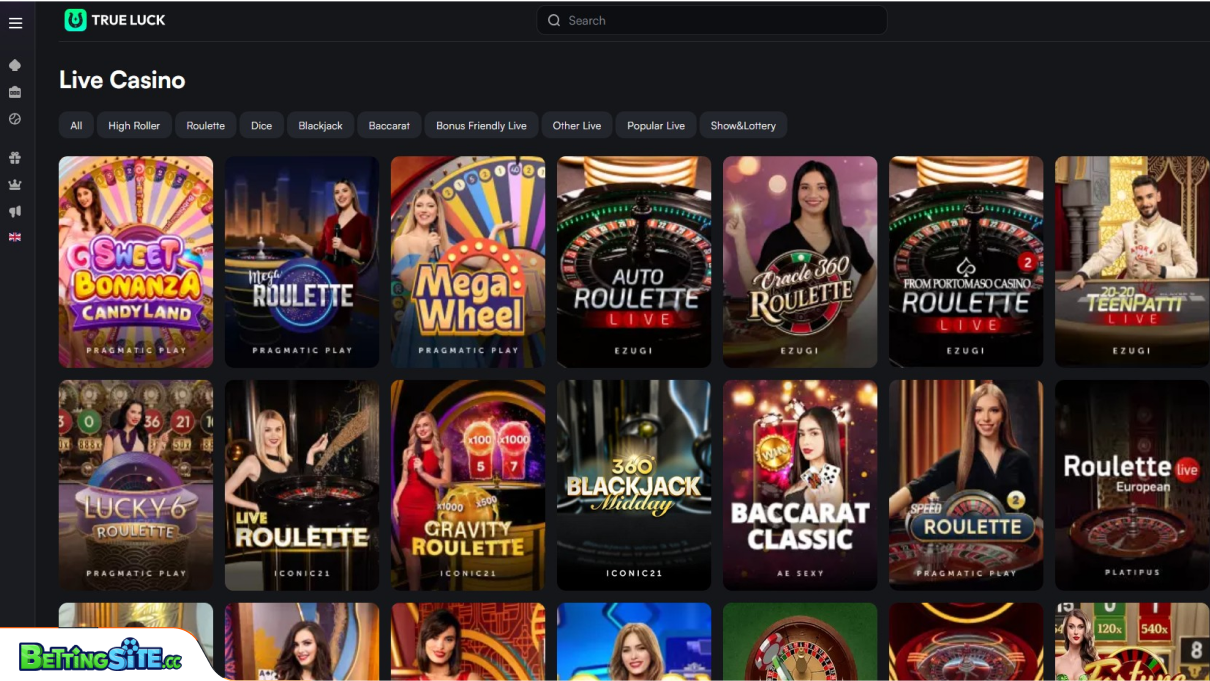 TrueLuck live games