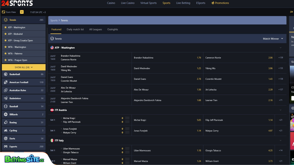 24slots tennis betting