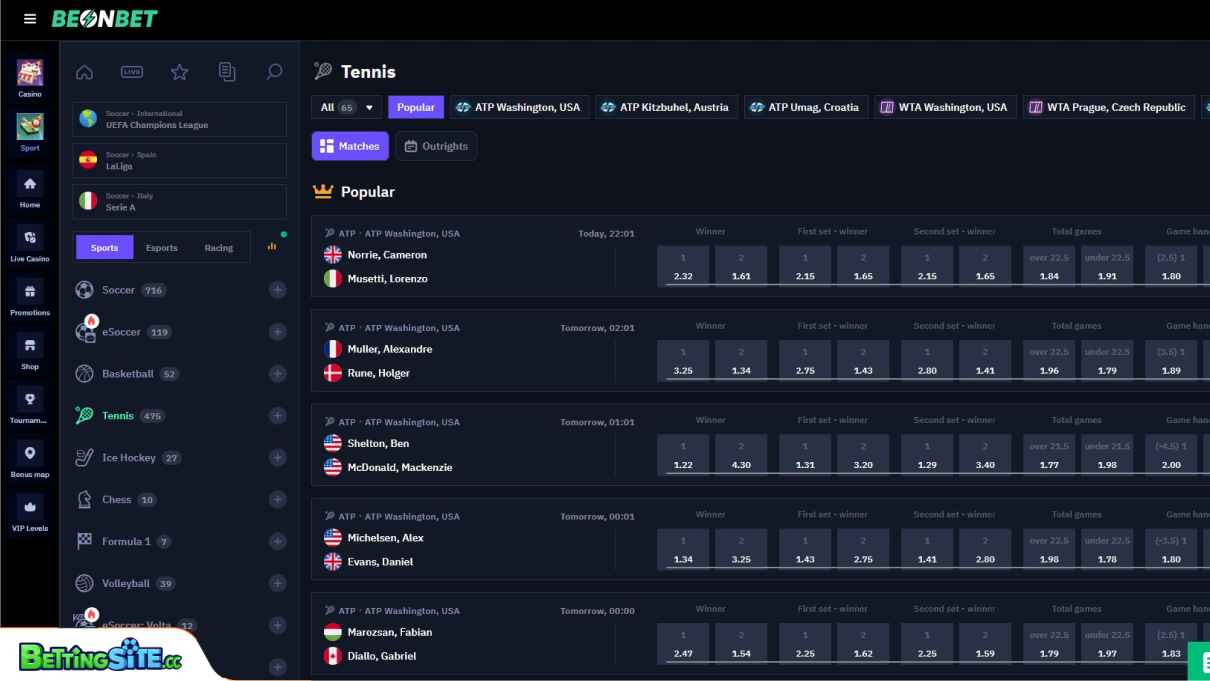 BeonBet Bet basketball betting