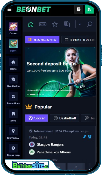 BeonBet Bet mobile app