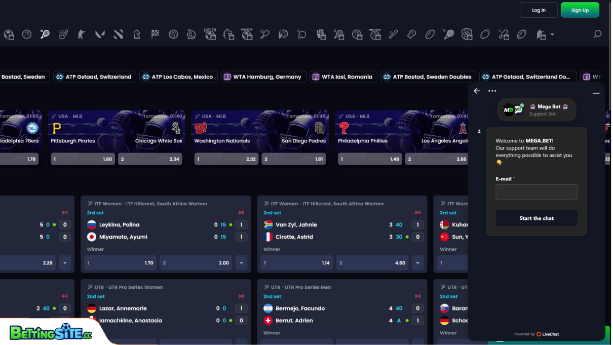 MegaBet klantenservice