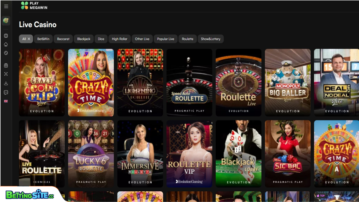 PlayMegaWin live casino