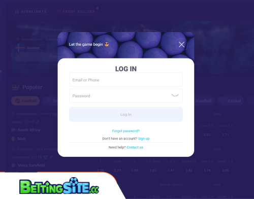 PokoBet betting login