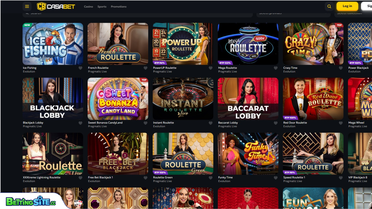 CasaBet Bet live casino
