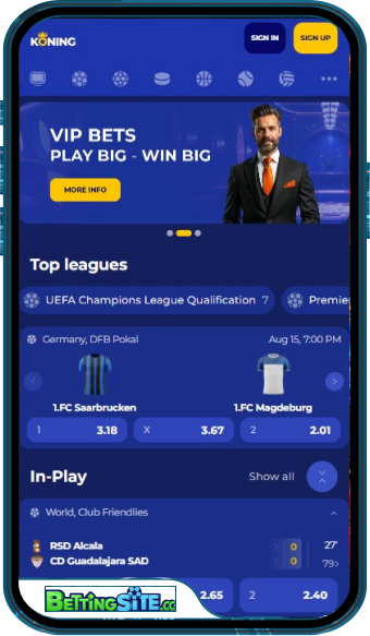 Koning Bet mobiele app