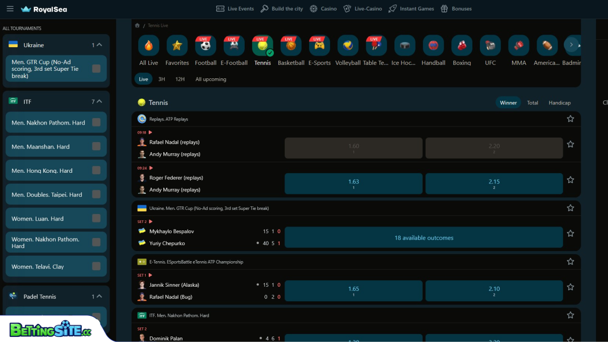 RoyalSea baseball betting
