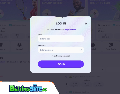 Vipsta Bet betting login