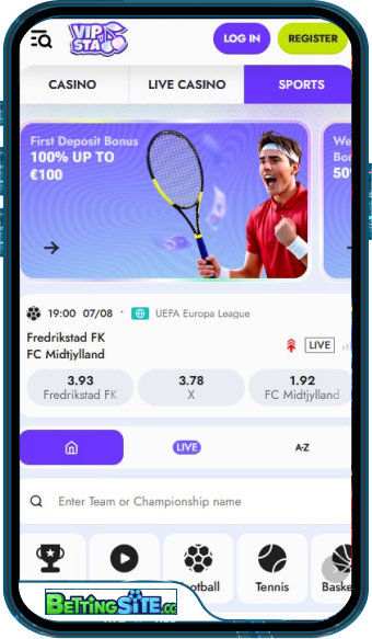 Vipsta Bet mobile app
