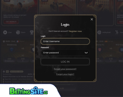 Casina betting login