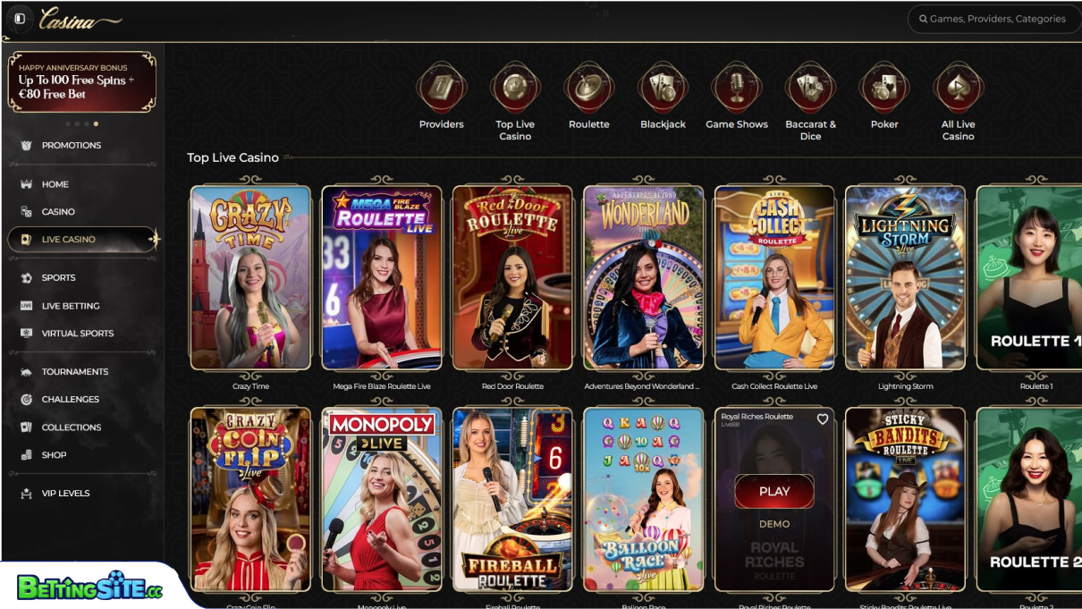 Casina live casino
